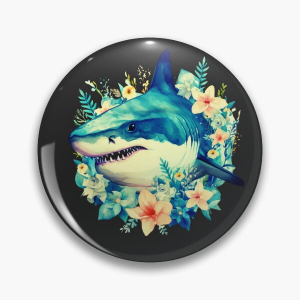 Item preview, Shark in flower designed and sold by AnimalsDH305.