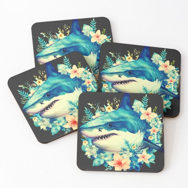 Item preview, Shark in flower designed and sold by AnimalsDH305.