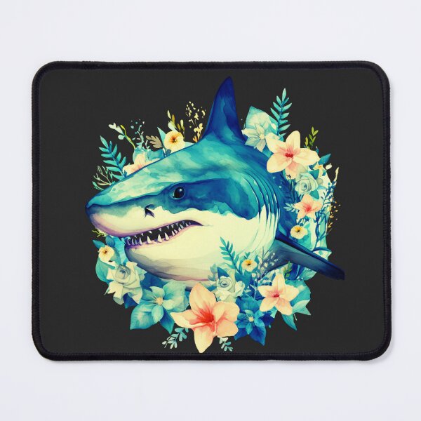 Item preview, Shark in flower designed and sold by AnimalsDH305.