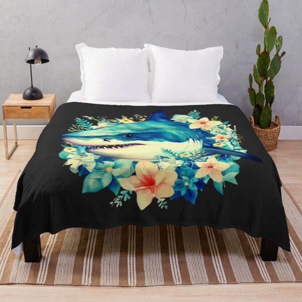 Item preview, Shark in flower designed and sold by AnimalsDH305.