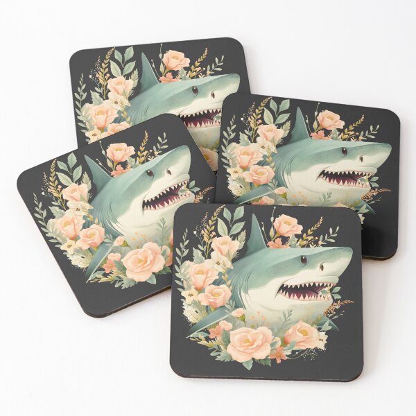 Item preview, Shark in flower designed and sold by AnimalsDH305.