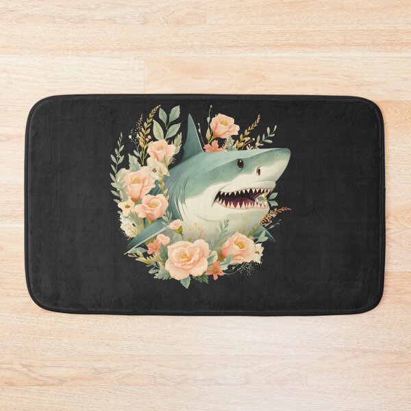 Item preview, Shark in flower designed and sold by AnimalsDH305.