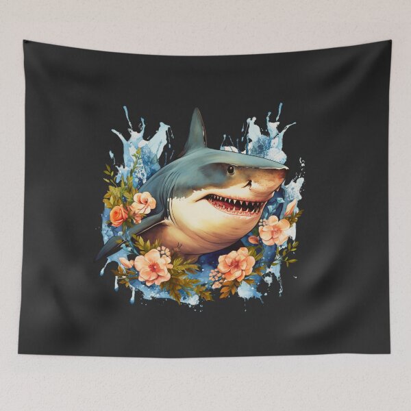 Item preview,  Shark in flower designed and sold by AnimalsDH305.