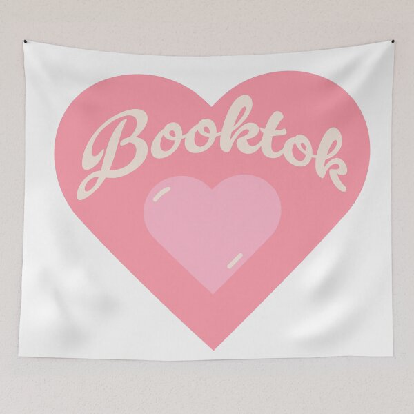 Aperçu de l'œuvre Booktok Girlie Coeur en rose créée et vendue par aneladesigns.