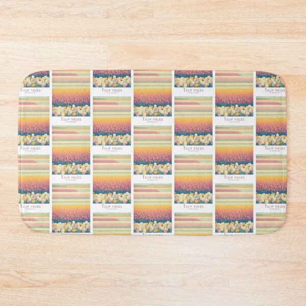 Item preview, Vintage tulip fields Netherlands - retro travel poster in minimal design designed and sold by pod24.