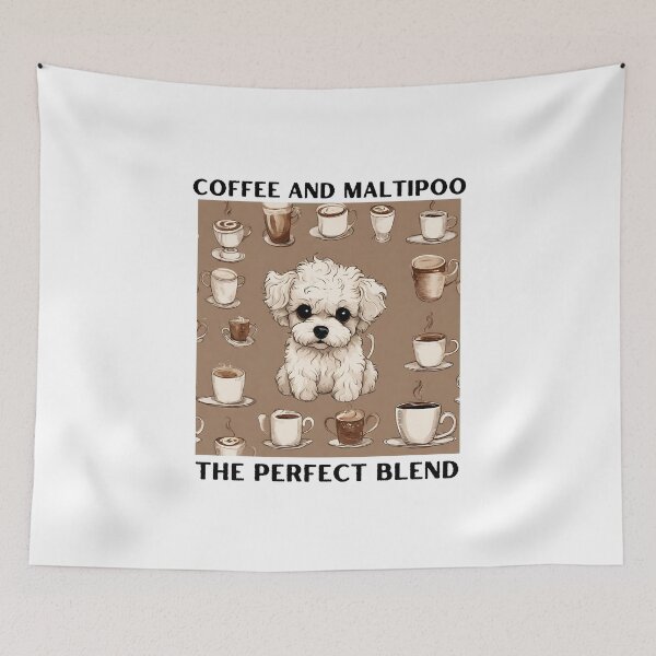 Item preview, Maltipoo dog coffee owner mom dad lover vintage designed and sold by SoulfulT.