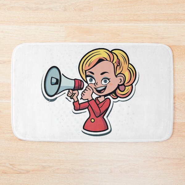 Item preview, Football Mom with Megaphone - Comic Style Design designed and sold by NiftyWrx.