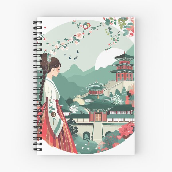 Item preview, Elegance Amidst Serenity: A Traditional Korean Scene designed and sold by EmpressKorea.