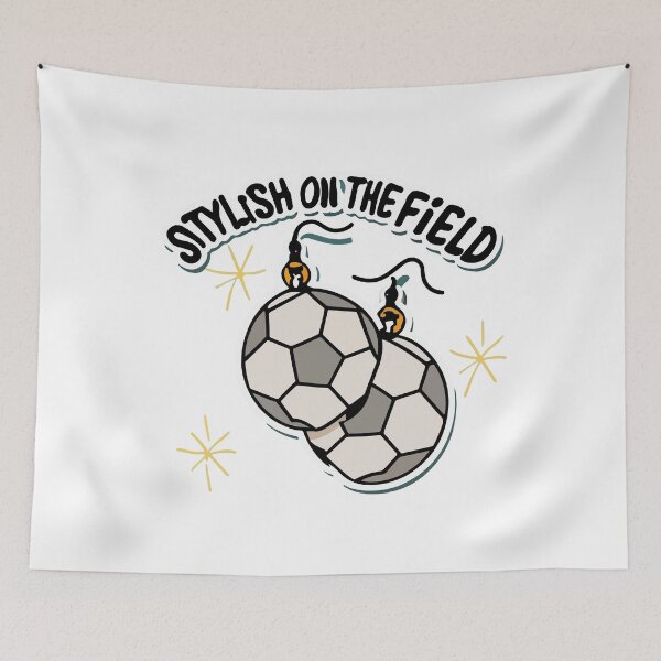 Item preview, Stylish On The Field Soccer Ball Earrings designed and sold by NiftyWrx.