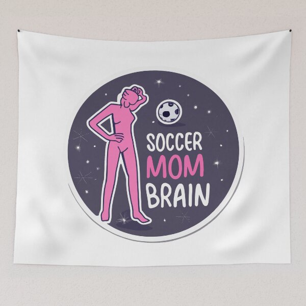 Item preview, Soccer Mom Brain Illustrative Concept designed and sold by NiftyWrx.