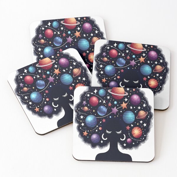 Item preview, Afrofuturism Afro Girl Sci-fi designed and sold by KitonicTees.