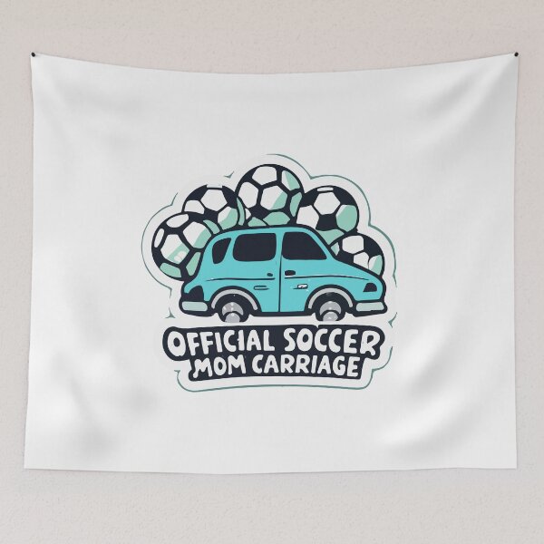 Item preview, Official Soccer Mom Carriage Minivan Sticker designed and sold by NiftyWrx.