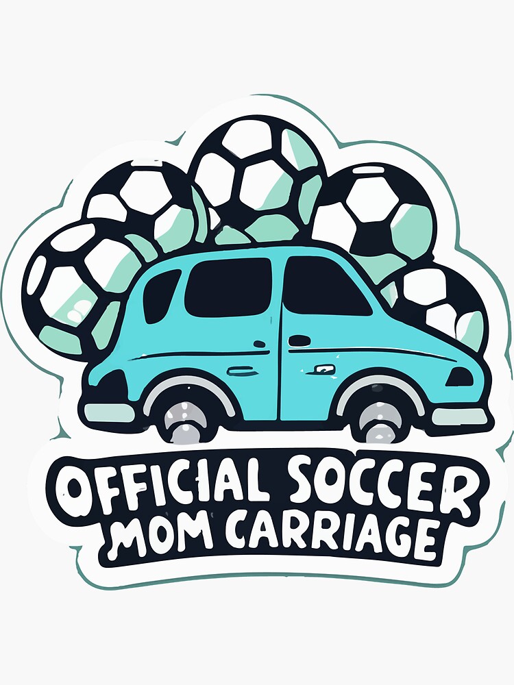 Offizieller Soccer Mom Carriage Minivan Aufkleber Sticker