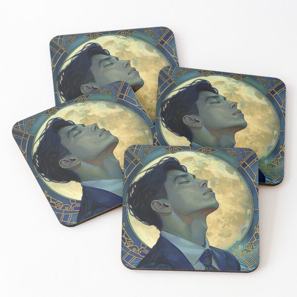 Item preview, Feeling the moon - Art Deco Portrait designed and sold by Kynaios.