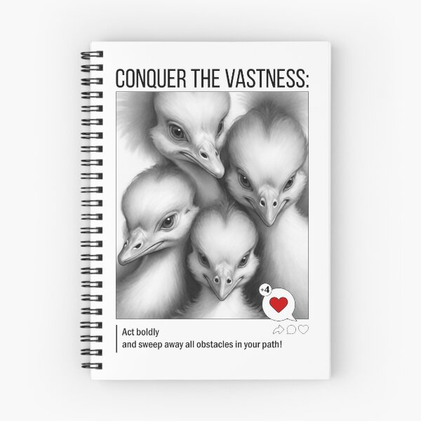 Item preview, Conquer the Vastness: Inspiration with Ostriches designed and sold by MAN  FROM MARS.