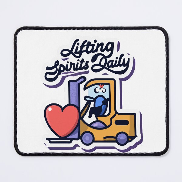 Item preview, Cartoon Forklift Lifting Spirits Daily designed and sold by NiftyWrx.
