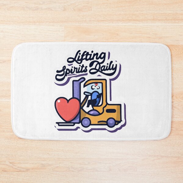 Item preview, Cartoon Forklift Lifting Spirits Daily designed and sold by NiftyWrx.
