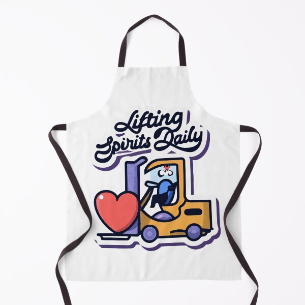 Item preview, Cartoon Forklift Lifting Spirits Daily designed and sold by NiftyWrx.
