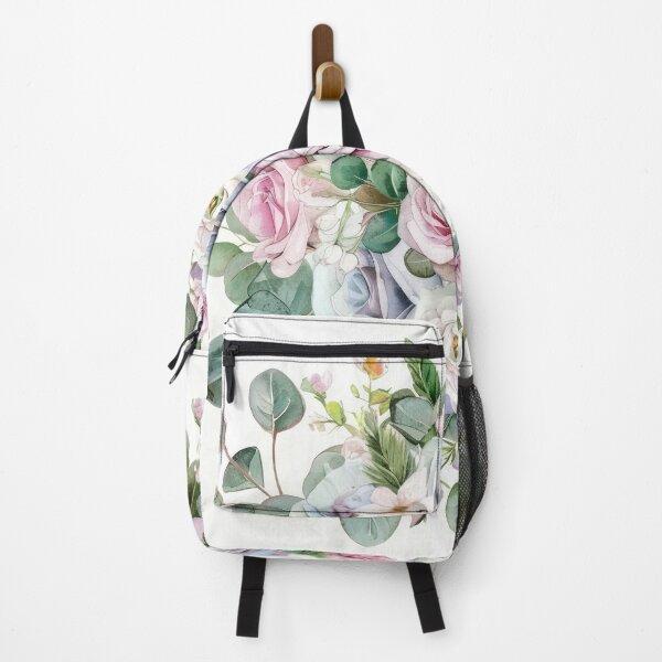 Item preview, Delicate and artistic watercolor bouquet of mixed flowers in pastel colors designed and sold by Ladidia.