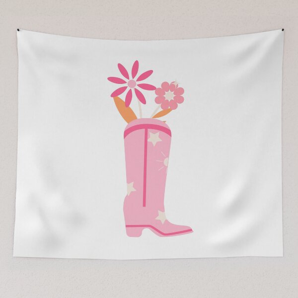 Item preview, Preppy Cowboy Cowgirl Boot with Flowers designed and sold by aneladesigns.