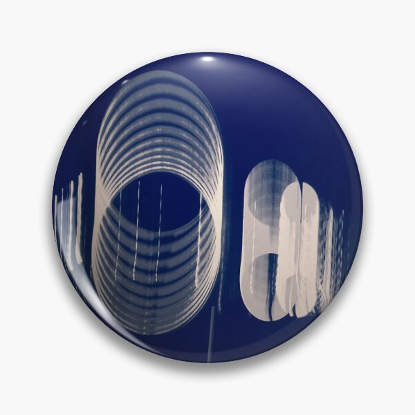 Item preview, Blue and white circular sweep digital art designed and sold by Carré Comme Orange.