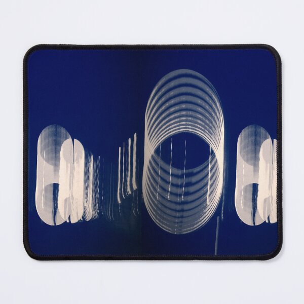 Item preview, Blue and white circular sweep digital art designed and sold by Carré Comme Orange.