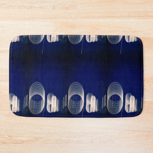 Item preview, Blue and white circular sweep digital art designed and sold by Carré Comme Orange.