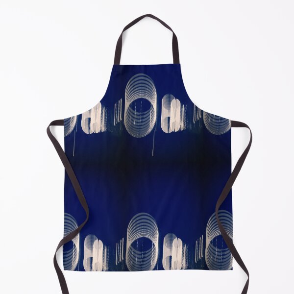 Item preview, Blue and white circular sweep digital art designed and sold by Carré Comme Orange.