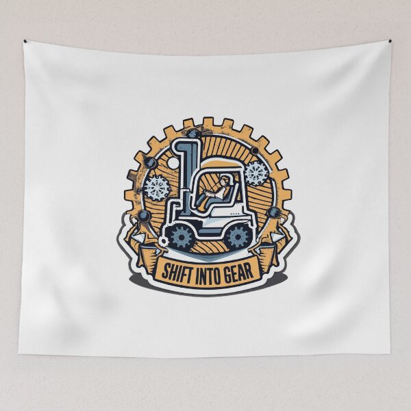 Item preview, Shift Into Gear - Steampunk Fork Lift Design designed and sold by NiftyWrx.