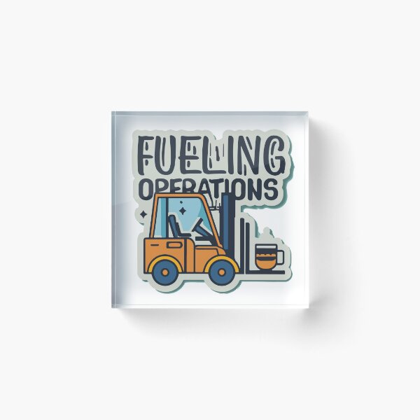 Item preview, Rugged Forklift Coffee 'Fueling Operations' Design designed and sold by NiftyWrx.