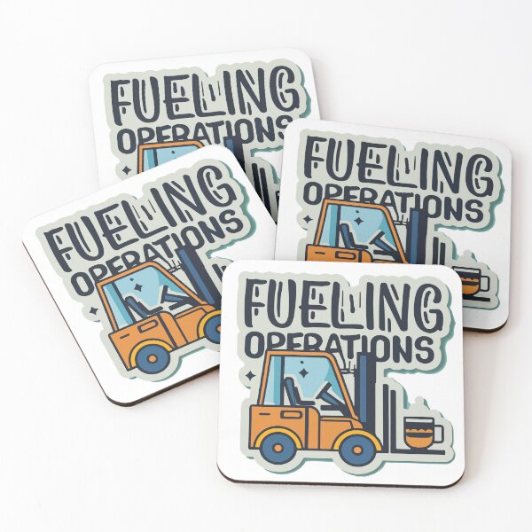 Item preview, Rugged Forklift Coffee 'Fueling Operations' Design designed and sold by NiftyWrx.