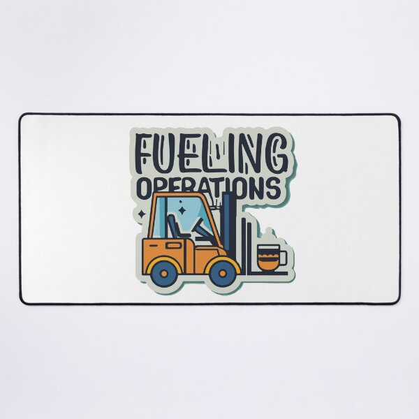 Item preview, Rugged Forklift Coffee 'Fueling Operations' Design designed and sold by NiftyWrx.