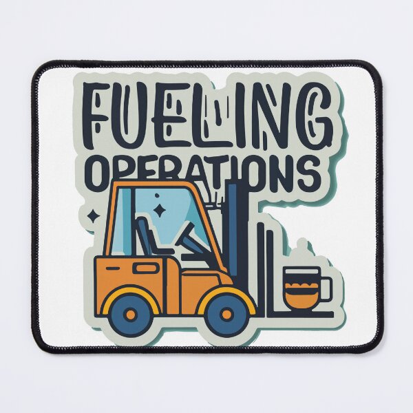 Item preview, Rugged Forklift Coffee 'Fueling Operations' Design designed and sold by NiftyWrx.