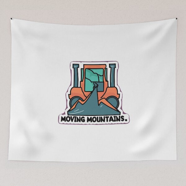 Item preview, Abstract Forklift 'Moving Mountains' Design designed and sold by NiftyWrx.
