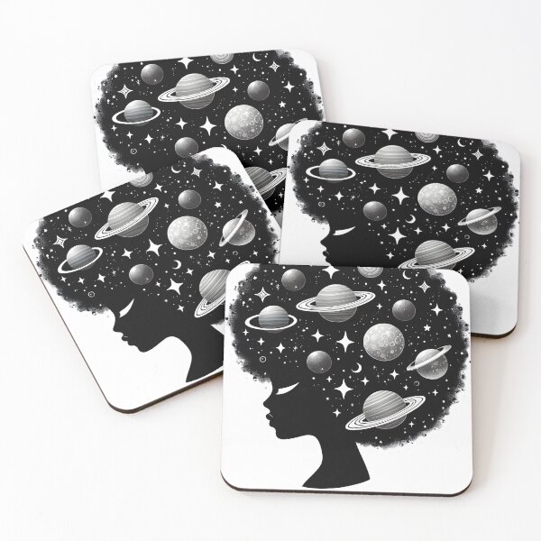 Item preview, Afrofuturism Afro Girl Art designed and sold by KitonicTees.