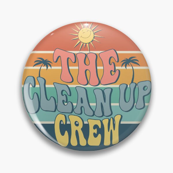 Item preview, The Cleaning Squad vintage Cleanup Crew Cleaning on the Beach designed and sold by CoolCreative.