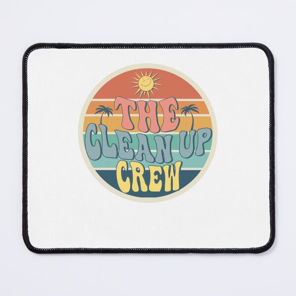 Item preview, The Cleaning Squad vintage Cleanup Crew Cleaning on the Beach designed and sold by CoolCreative.