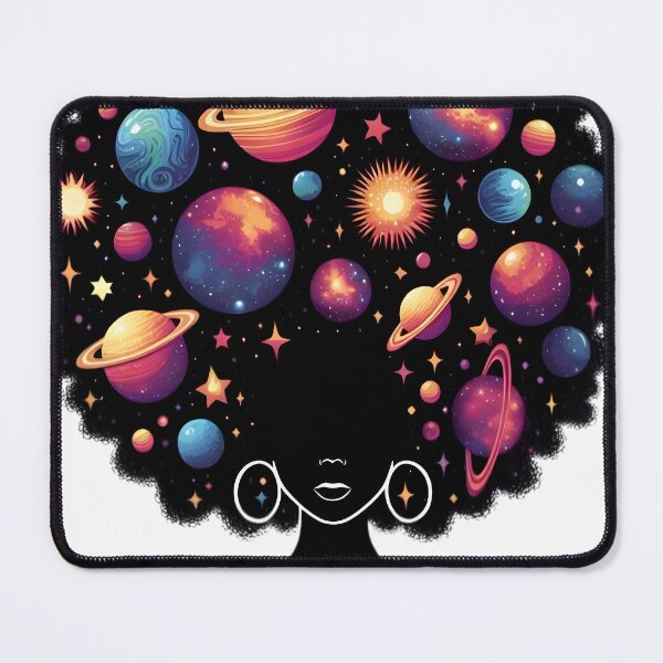Item preview, Afrofuturism Afro Girl Art designed and sold by KitonicTees.