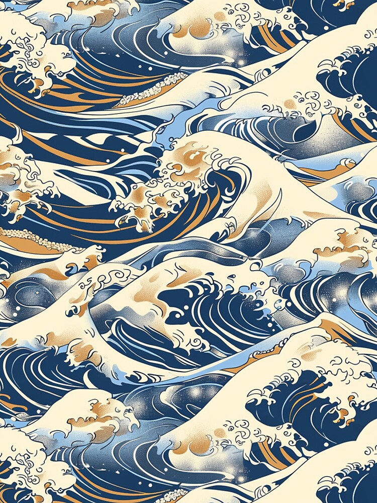 Aperçu 5 sur 5. Coque iPhone avec l'œuvre Golden Swirl Waves Art créée et vendue par ArmorShell.