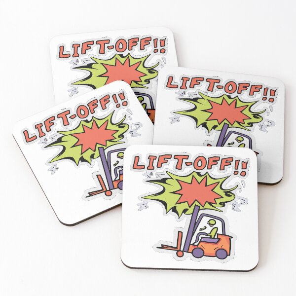 Item preview, Lift-Off Comic Forklift Burst designed and sold by NiftyWrx.