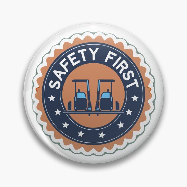 Item preview, Safety First Forklifts and Shield Heraldic Emblem designed and sold by NiftyWrx.