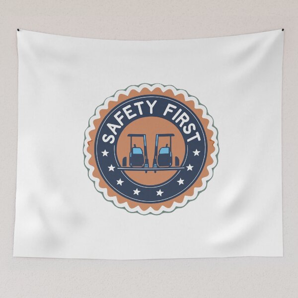 Item preview, Safety First Forklifts and Shield Heraldic Emblem designed and sold by NiftyWrx.