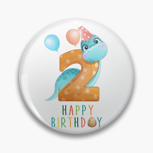 Artikelvorschau, Alles Gute zum Geburtstag von Dinosaurier. Alter 2 entworfen und verkauft von FaddyFog.