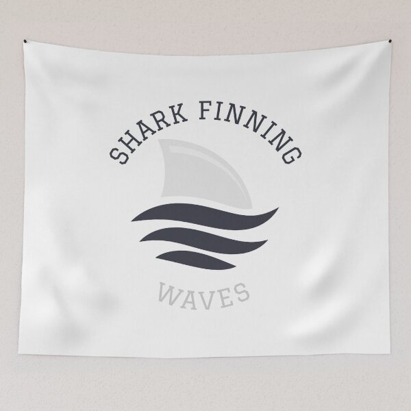 Item preview, Shark Finning Waves - Summer Getaway Graphic Tee - Relax - Beach - Hawaiian designed and sold by DeCodeArtShop.