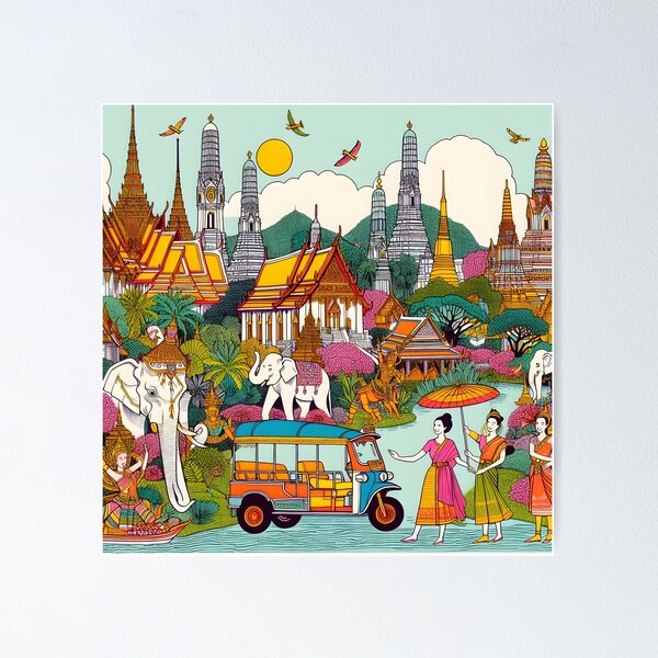 Item preview, Drawing and painting Thai art (7) designed and sold by fatimah-SL.
