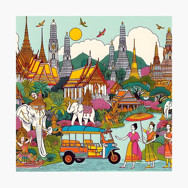 Item preview, Drawing and painting Thai art (7) designed and sold by fatimah-SL.