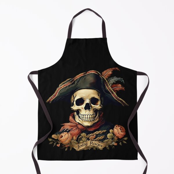 Item preview, Vintage Pirate Art: Smiling Jolly Roger Portrait | Vintage Art | Pirate Lover designed and sold by UnhingedBird.