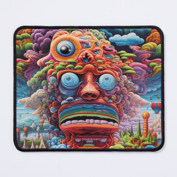 Item preview,  Psychedelic abstraction in the form of a monster. A psychedelic vision inspired by an acid trip. Shamanic vision from the ancient world. designed and sold by SculpterioShop.