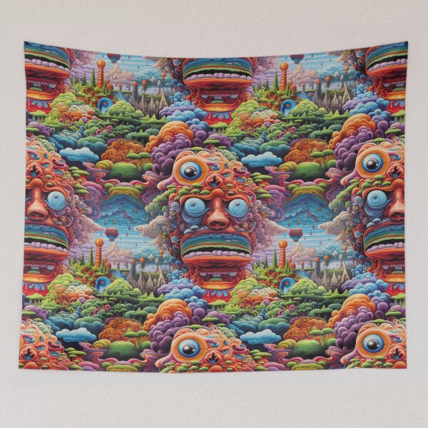 Item preview, Psychedelic abstraction in the form of a monster. A psychedelic vision inspired by an acid trip. Shamanic vision from the ancient world. designed and sold by SculpterioShop.