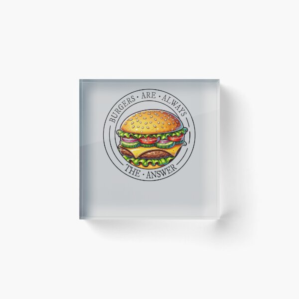 Item preview, Burgers are always the answer! Cheeseburger Fun designed and sold by Skizzenmonster.